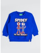 United Colors Of Benetton Bluza de trening cu imprimeu Spiderman - Rosu/Albastru royal