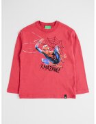 United Colors Of Benetton Bluza din bumbac cu imprimeu Spider-Man - Rosu/Roz zmeuriu/Albastru royal
