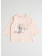 United Colors Of Benetton Bluza din bumbac organic cu imprimeu grafic - Gri/Piersica