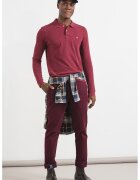 United Colors Of Benetton Bluza polo de bumbac - Visiniu