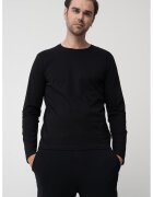 United Colors Of Benetton Bluza uni cu decolteu la baza gatului - Negru