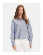 United Colors Of Benetton Camasa dama 5D51DQ0BF - Bumbac - Albastru - Albastru