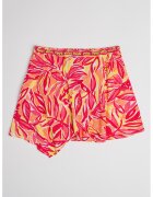 United Colors Of Benetton Fusta mini cu imprimeu - Portocaliu/Roz/Verde lime