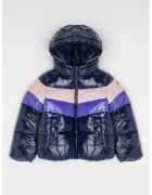United Colors Of Benetton Geaca in dungi - Violet/Roz prafuit/Bleumarin