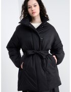 United Colors Of Benetton Geaca matlasata cu cordon - Negru stins