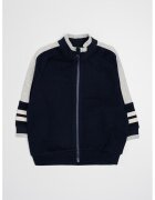 United Colors Of Benetton Jacheta bomber cu imprimeu pe spate - Gri deschis melange/Bleumarin