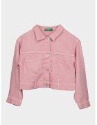 United Colors Of Benetton Jacheta din denim cu nasturi - Roz