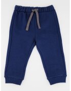 United Colors Of Benetton Pantaloni de trening de bumbac cu snur in talie - Bleumarin