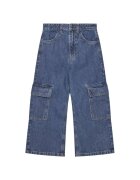 United Colors Of Benetton Pantaloni fete 4DW2CE035 - Bumbac - Albastru - Albastru