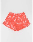 United Colors Of Benetton Pantaloni scurti cu imprimeu tie-dye si buzunare oblice - Alb/Coral