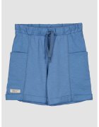 United Colors Of Benetton Pantaloni scurti de bumbac cu buzunare laterale - Albastru lavanda