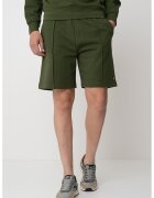 United Colors Of Benetton Pantaloni scurti de bumbac cu buzunare laterale - Verde englez