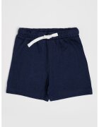 United Colors Of Benetton Pantaloni scurti din bumbac cu talie ajustabila - Alb/Bleumarin