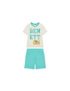 United Colors Of Benetton Pijama baieti 30960P08O - Bumbac - Albastru - Albastru