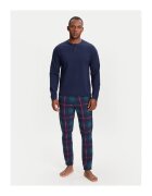 United Colors Of Benetton Pijama barbati 37MW4P02N - Bumbac - Bleumarin - Bleumarin