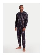 United Colors Of Benetton Pijama barbati 38DK4P02L - Bumbac - Bleumarin - Bleumarin