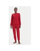 United Colors Of Benetton Pijama dama 38DK3P03L - Bumbac - Rosu
