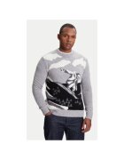 United Colors Of Benetton Pulover barbati 1244K108R - Lana/Nylon - Gri - Gri