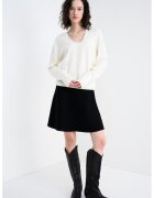 United Colors Of Benetton Pulover lejer cu decolteu rotund - Alb fildes