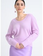 United Colors Of Benetton Pulover lejer cu decolteu rotund - Lila