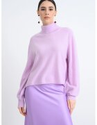 United Colors Of Benetton Pulover lejer uni cu guler inalt - Lila