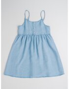 United Colors Of Benetton Rochie babydoll din chambray - Albastru pastel