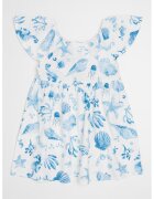 United Colors Of Benetton Rochie cu imprimeu grafic - Alb/Albastru