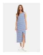 United Colors Of Benetton Rochie de vara dama 3W0C5V02F - Bumbac - Albastru
