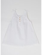 United Colors Of Benetton Rochie din amestec de in - Alb