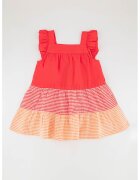 United Colors Of Benetton Rochie din bumbac cu model in carouri - Coral