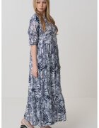 United Colors Of Benetton Rochie lejera cu imprimeu floral - Alb/Albastru ultramarin