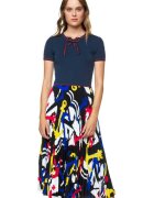 United Colors Of Benetton Rochie Midi cu aspect 2in1 -