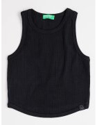 United Colors Of Benetton Top crop striat - Negru