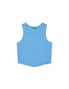 United Colors Of Benetton Top pentru fete 31H3CH01F - Bumbac - Albastru - Albastru