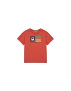 United Colors Of Benetton Tricou baieti 3I1XG10HT - Bumbac organic - Rosu - Rosu
