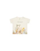 United Colors Of Benetton Tricou copii 3I1XA105R - Bumbac organic - Bej - Bej