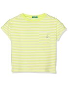 United Colors Of Benetton Tricou copii - Dungi - Bumbac/Elastan - Galben