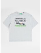 United Colors Of Benetton Tricou cu imprimeu grafic - Negru/Gri deschis