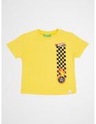 United Colors Of Benetton Tricou cu imprimeu Hot Wheels - Negru/Galben