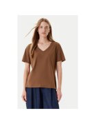United Colors Of Benetton Tricou dama 3BVXD400H - Bumbac - Maro - Maro