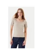 United Colors Of Benetton Tricou dama 3FJHD401P - Bumbac - Bej - Bej