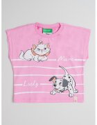 United Colors Of Benetton Tricou de bumbac cu imprimeu cu desene - Alb/Gri/Roz