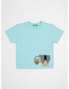United Colors Of Benetton Tricou de bumbac cu imprimeu grafic - Turcoaz