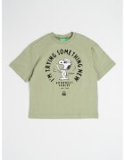 United Colors Of Benetton Tricou de bumbac cu imprimeu - Verde fistic