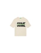 United Colors Of Benetton Tricou pentru baieti 3PCMC10N7 - Bumbac - Ecru - Ecru
