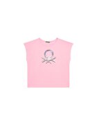 United Colors Of Benetton Tricou pentru fete 3I1XC10P1 - Bumbac organic - Roz - Roz