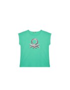 United Colors Of Benetton Tricou pentru fete 3I1XC10P1 - Bumbac organic - Verde - Verde