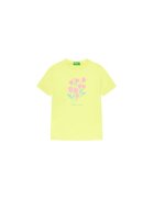 United Colors Of Benetton Tricou pentru fete 3JERG10J3 - Bumbac - Galben - Galben