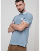 United Colors Of Benetton Tricou polo cu logo - Albastru lavanda