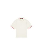 United Colors Of Benetton Tricou Polo pentru baieti 3MI5C301U - Bumbac organic - Bej - Bej
